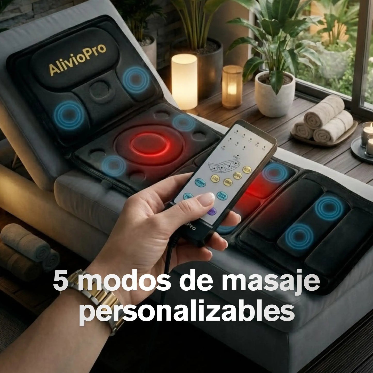 Colchón de Masaje AlivioPro Vibración y Recuperación Corporal